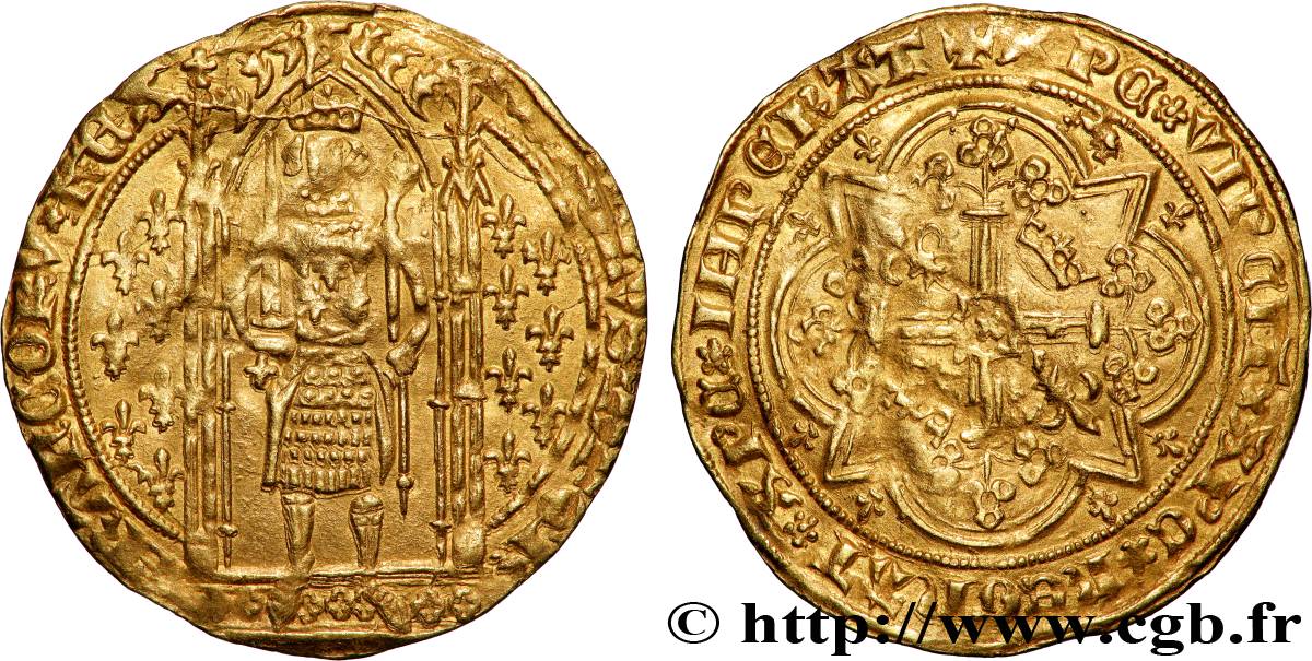 CHARLES V LE SAGE / THE WISE Franc à pied s.m. s.l. XF/AU