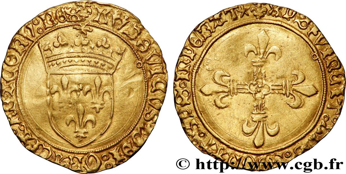 LOUIS XII, FATHER OF THE PEOPLE Écu d&nbsp;or au soleil s.m. Toulouse XF/AU