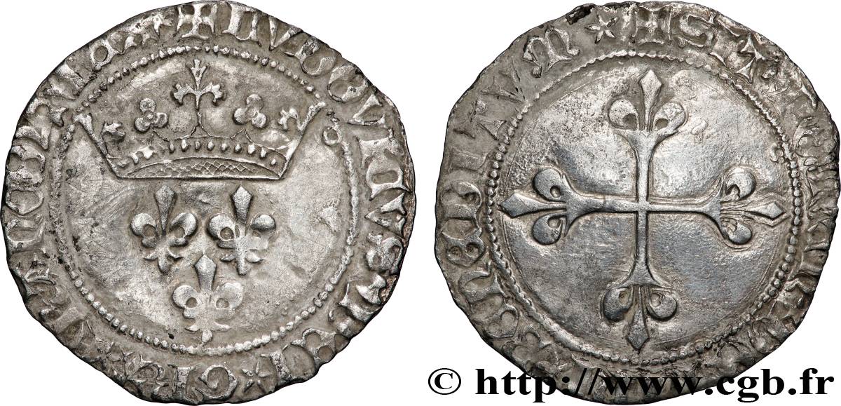 LOUIS XI LE PRUDENT Gros de roi n.d. Toulouse TTB/TTB+