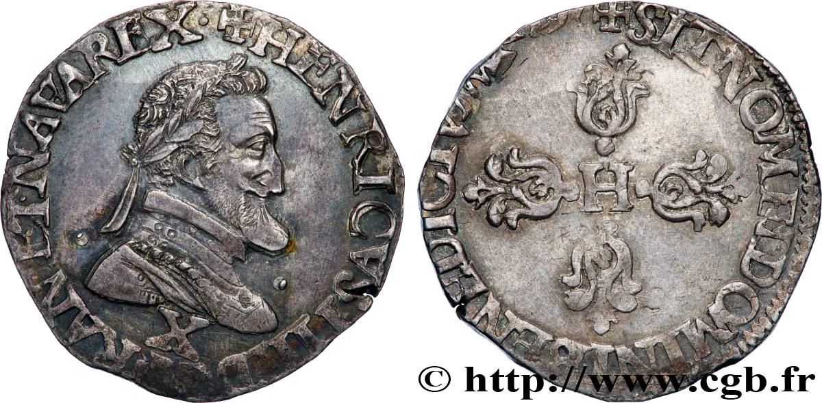 HENRI IV LE GRAND Demi-franc, type d&nbsp;Amiens s.m. Amiens TTB+/TTB