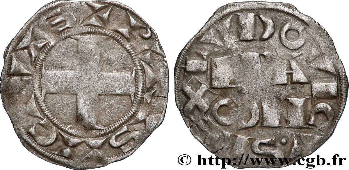 LOUIS VII LE JEUNE Denier parisis, 3e type n.d. Paris TTB