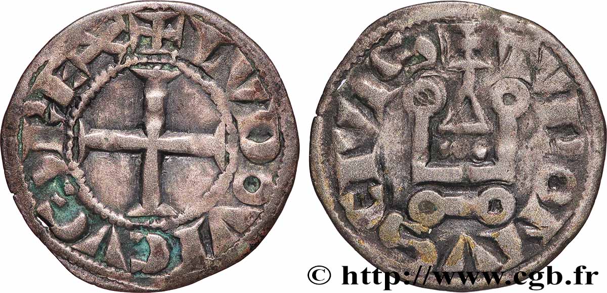 LOUIS IX OF FRANCE CALLED SAINT LOUIS Denier tournois n.d. s.l. AU