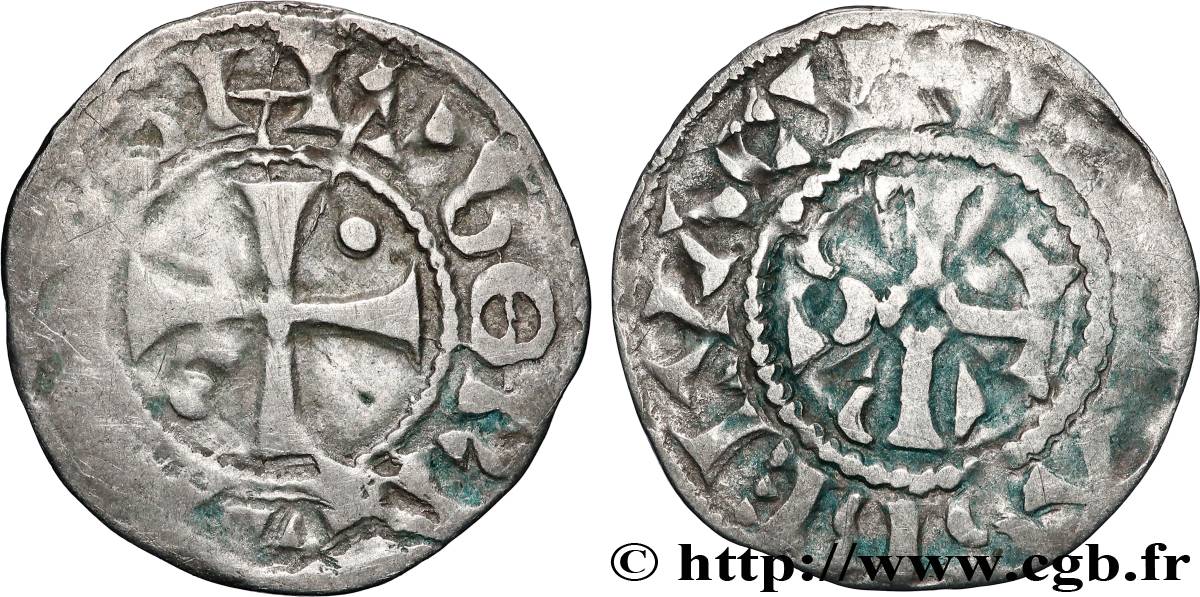 HUGH CAPET Denier s.m. Beauvais VF