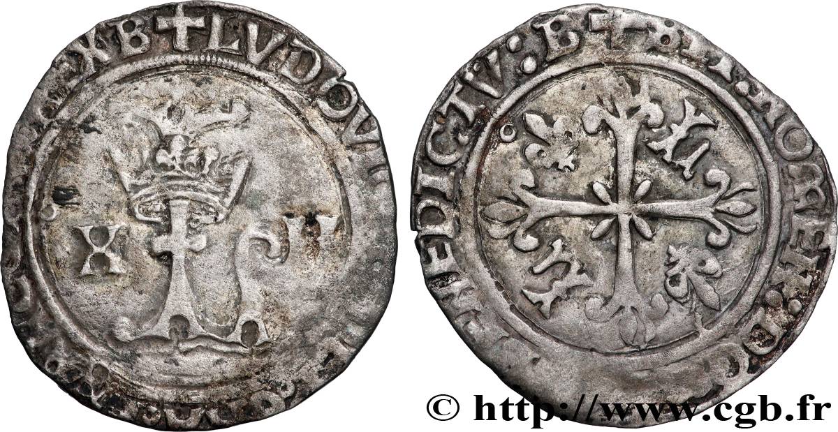 LOUIS XII LE PÈRE DU PEUPLE Dizain ludovicus s.m. Bourges TTB