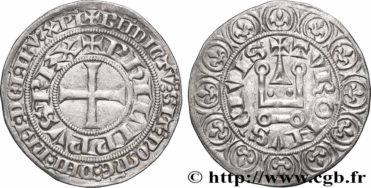 FILIPPO V &nbsp;THE TALL&nbsp; Gros tournois s.m. s.l. q.SPL