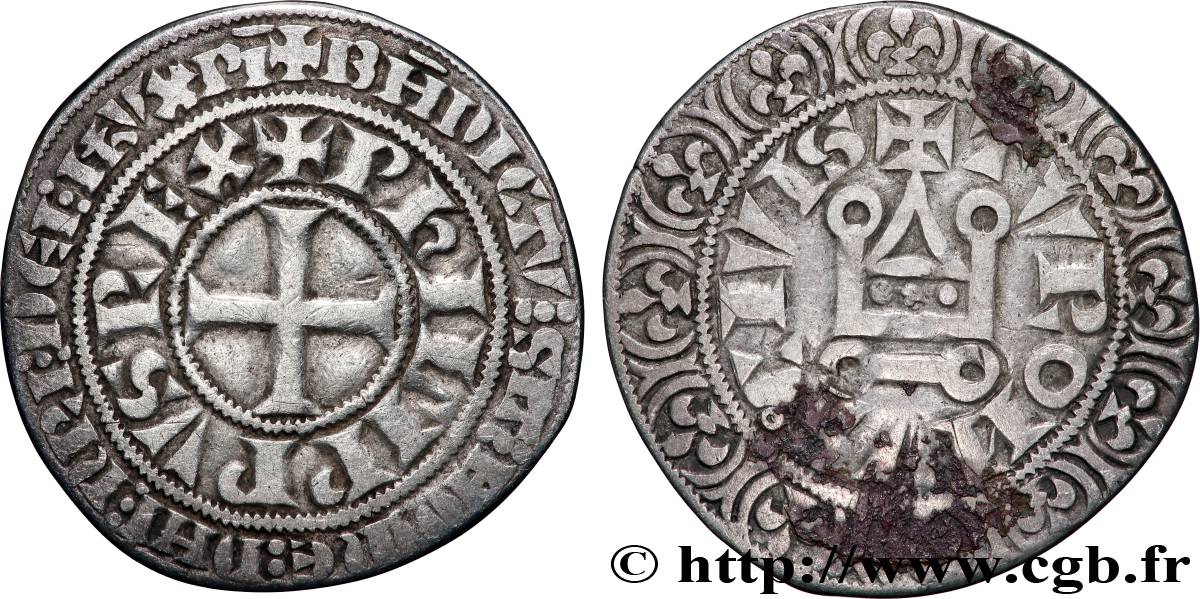 PHILIPP IV  THE FAIR  Gros tournois à l O rond s.m. s.l. SS