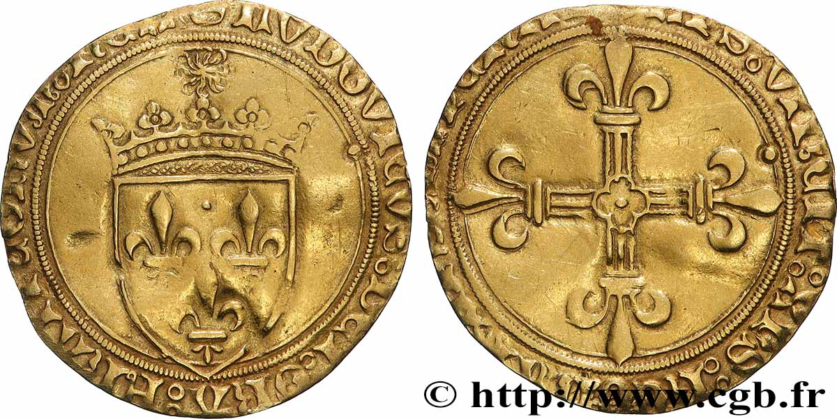 LOUIS XI LE PRUDENT Écu d&nbsp;or au soleil s.m. Tours TTB