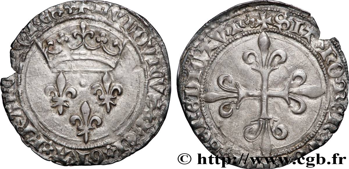 LOUIS XI LE PRUDENT Gros de roi n.d. Lyon TTB+