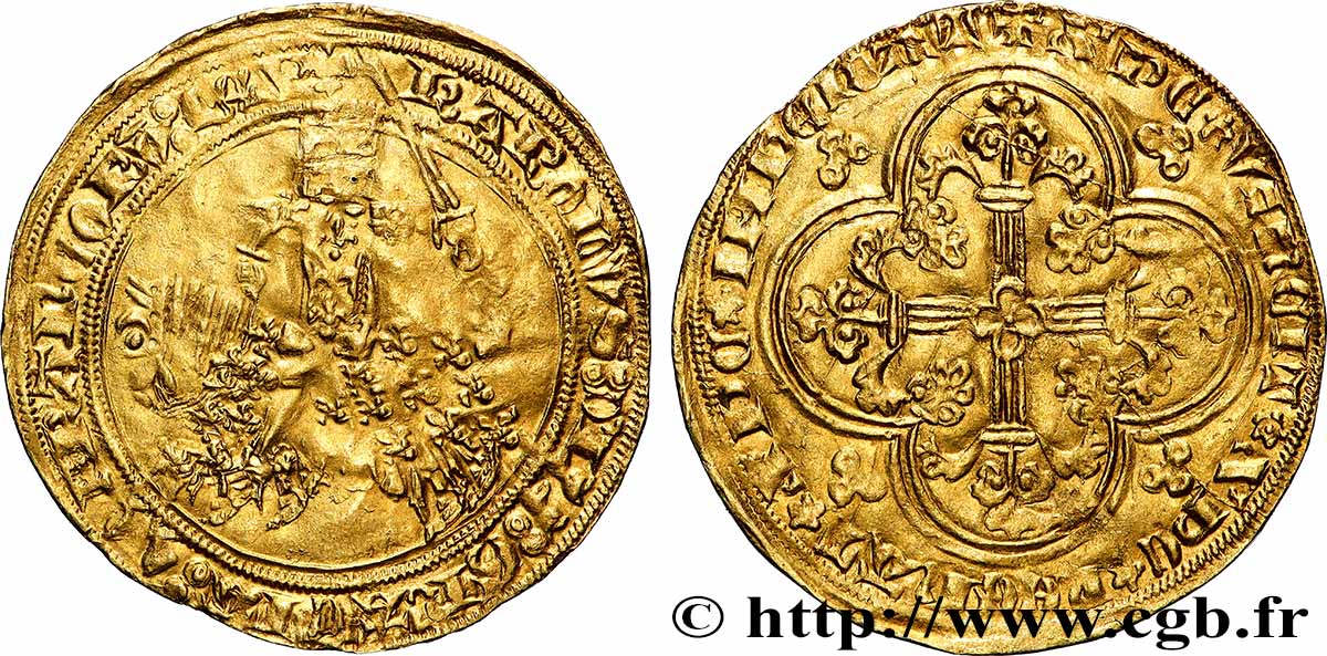 CHARLES V LE SAGE Franc à cheval s.m.  TTB+