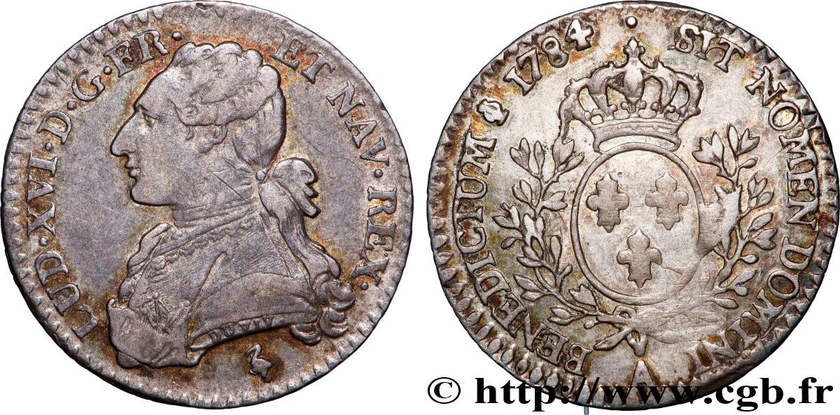 LOUIS XVI Dixième d&nbsp;écu aux branches d&nbsp;olivier 1784 Paris TTB
