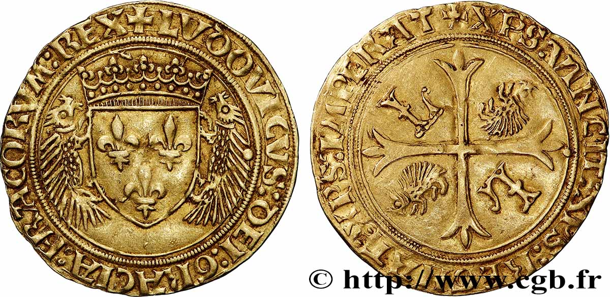 LOUIS XII LE PÈRE DU PEUPLE Écu d&nbsp;or aux porcs-épics s.m. Poitiers TTB+