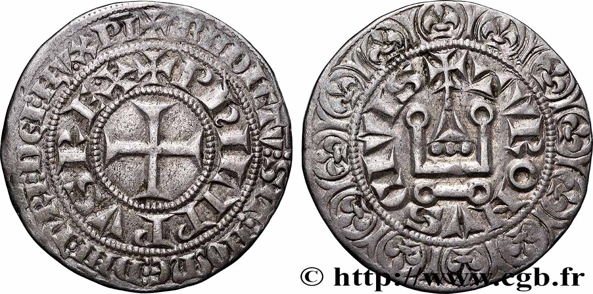 FILIPPO IV &nbsp;THE FAIR&nbsp; Gros tournois à l&nbsp;O rond s.m. s.l. q.SPL