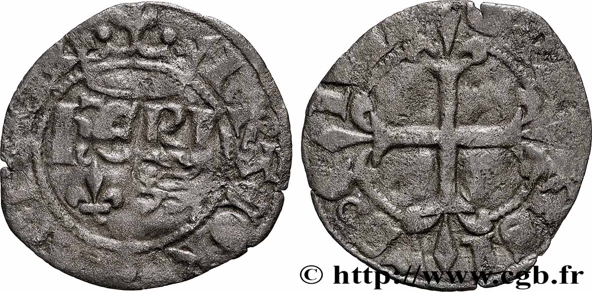 HENRY VI OF LANCASTER Denier parisis 31/05/1423 Paris MB/q.MB