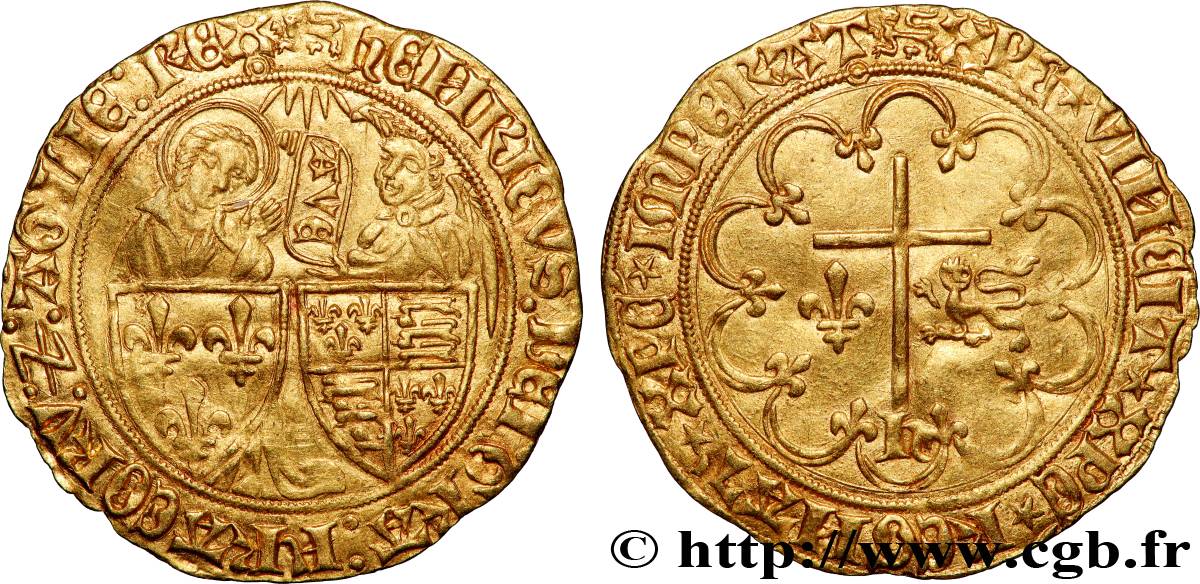 HENRY VI OF LANCASTER Salut d&nbsp;or s.m. Rouen AU