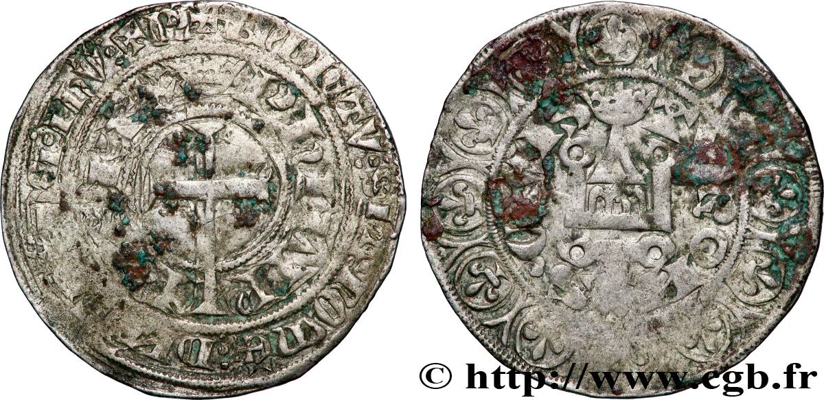 PHILIPPE VI DE VALOIS Gros à la queue s.m.  TB+