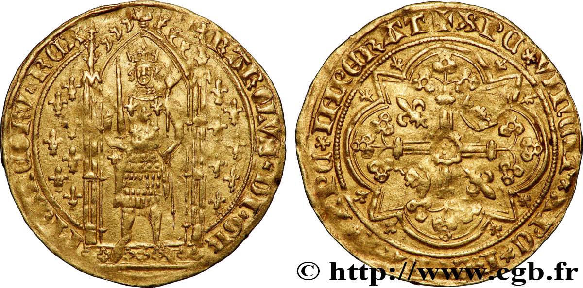 CHARLES V &nbsp;THE WISE&nbsp; Franc à pied s.m. s.l. fVZ/SS