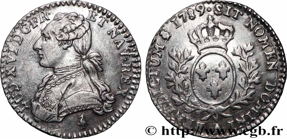 LOUIS XVI Dixième d&nbsp;écu aux branches d&nbsp;olivier 1789 Paris TTB+