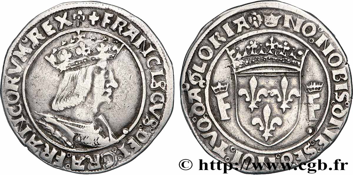 FRANCOIS I Teston, 13e type n.d. Lyon SS
