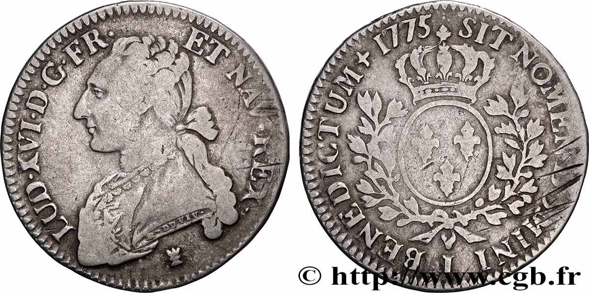LOUIS XVI Demi-écu aux branches d&nbsp;olivier 1775 Limoges VF