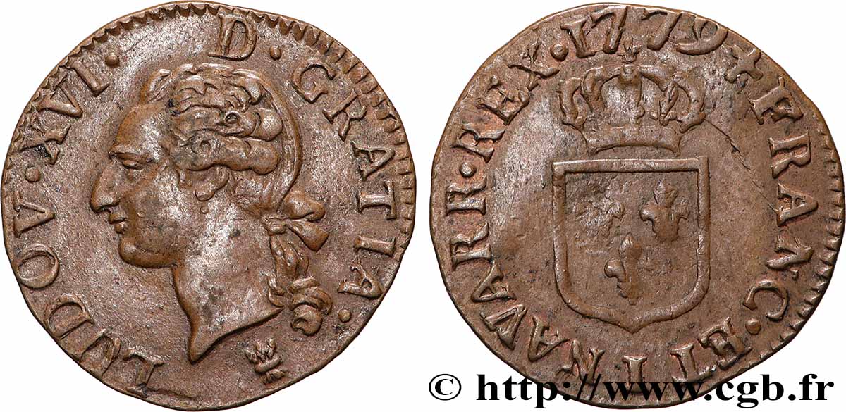 LOUIS XVI Liard 1779 Limoges VZ