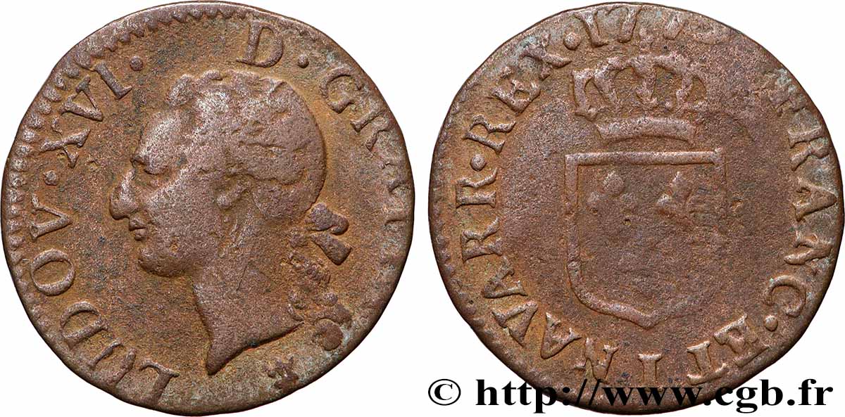 LOUIS XVI Liard 1779 Limoges TB