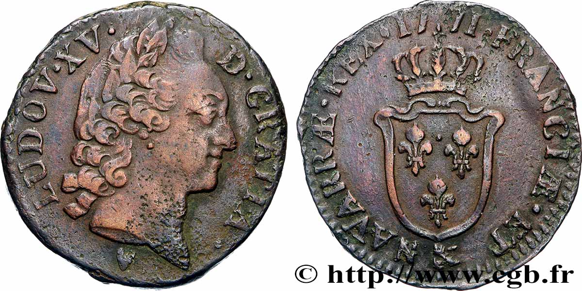 LOUIS XV DIT LE BIEN AIMÉ Sol d&nbsp;Aix 1771 Aix-en-Provence TTB/TTB+