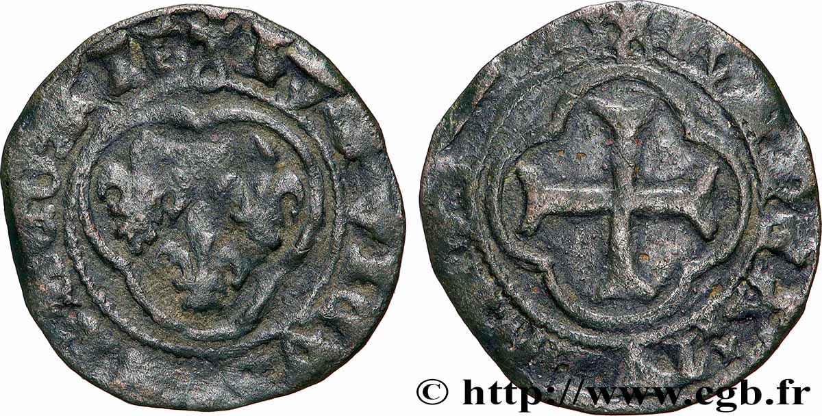 LOUIS XI LE PRUDENT Double tournois n.d. Châlons-en-Champagne TB