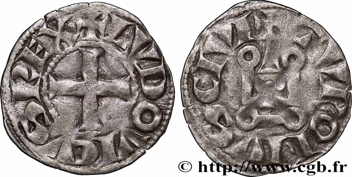 LUDWIG IX &nbsp;SAINT LOUIS&nbsp; Denier tournois n.d. s.l. SS