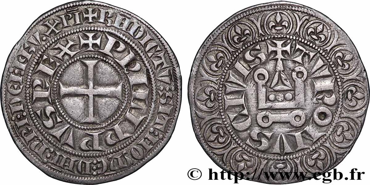 FILIPPO IV &nbsp;THE FAIR&nbsp; Gros tournois à l&nbsp;O rond n.d. s.l. q.SPL