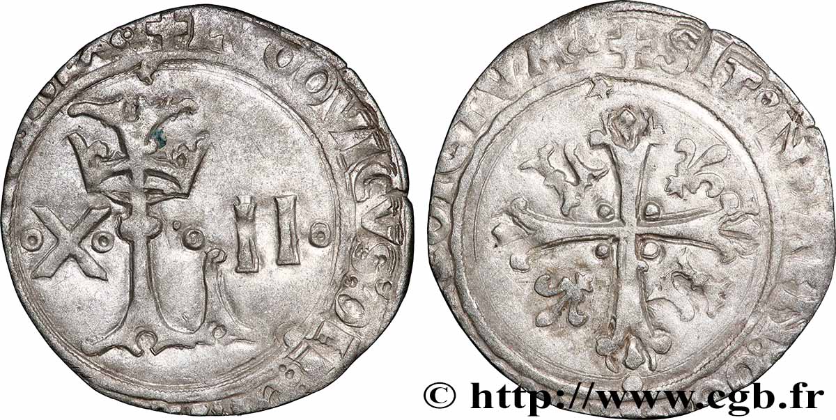LOUIS XII  Dizain ludovicus s.m. Lyon XF