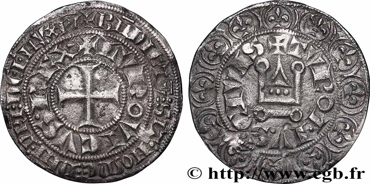 LOUIS IX DIT &nbsp;SAINT LOUIS&nbsp; Gros tournois s.m.  TTB