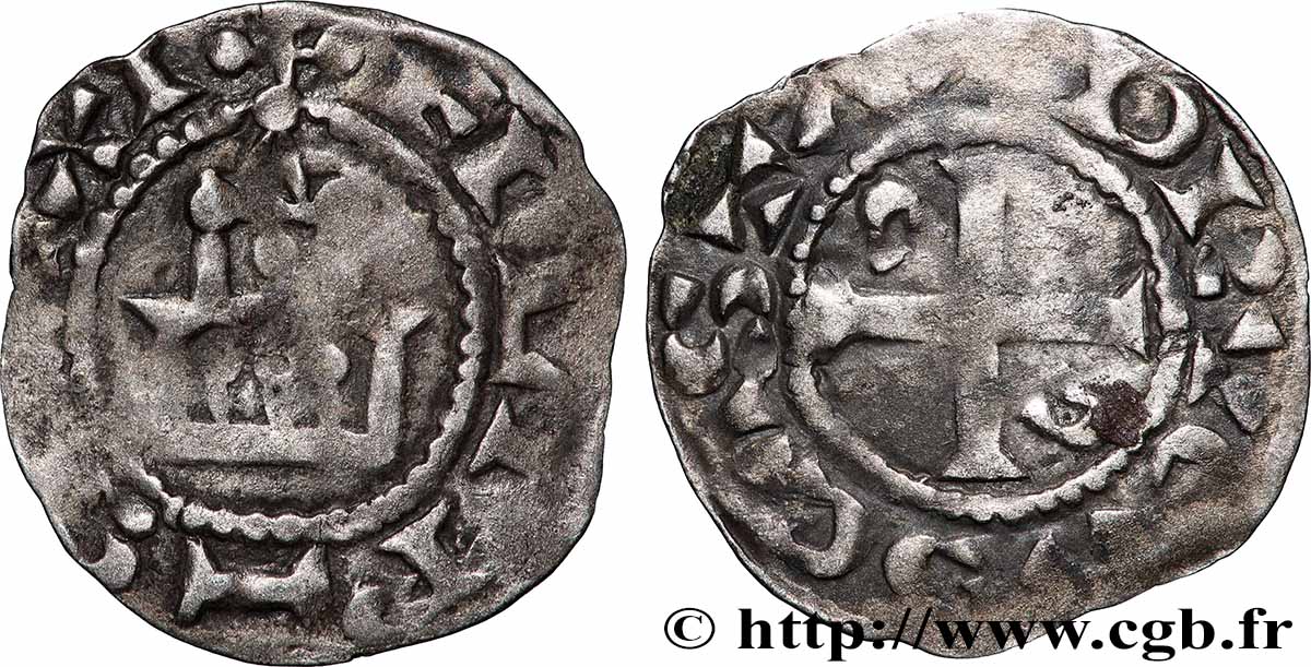 FELIPE I Denier, 1er type s.m. Dreux BC+