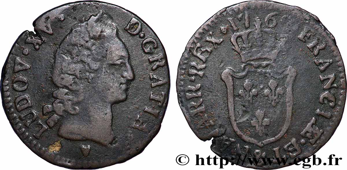 LOUIS XV DIT LE BIEN AIMÉ Demi-sol d&nbsp;Aix s.m. Aix-en-Provence TB+