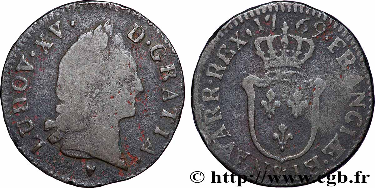 LOUIS XV DIT LE BIEN AIMÉ Demi-sol d&nbsp;Aix 1769 Aix-en-Provence TB/TB+