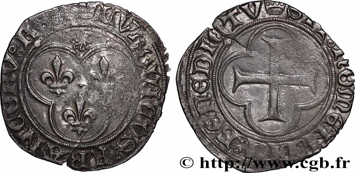 LOUIS XI THE &nbsp;PRUDENT&nbsp; Blanc au soleil n.d. Paris BB/q.SPL