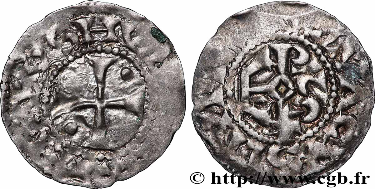 HUGH CAPET Denier s.m. Beauvais VF