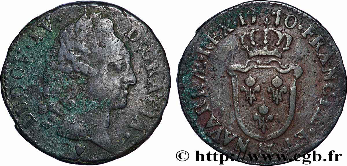 LOUIS XV DIT LE BIEN AIMÉ Sol d&nbsp;Aix 1770 Aix-en-Provence TB+