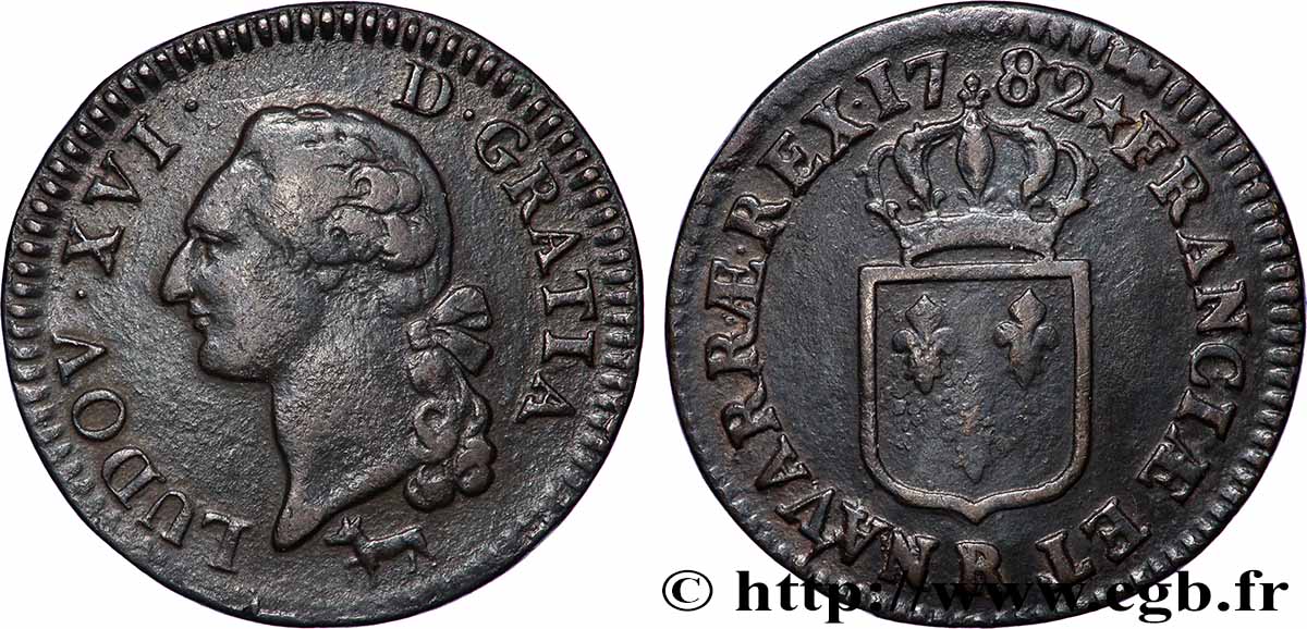 LOUIS XVI Sol dit &nbsp;à l&nbsp;écu&nbsp; 1782 Orléans TB+