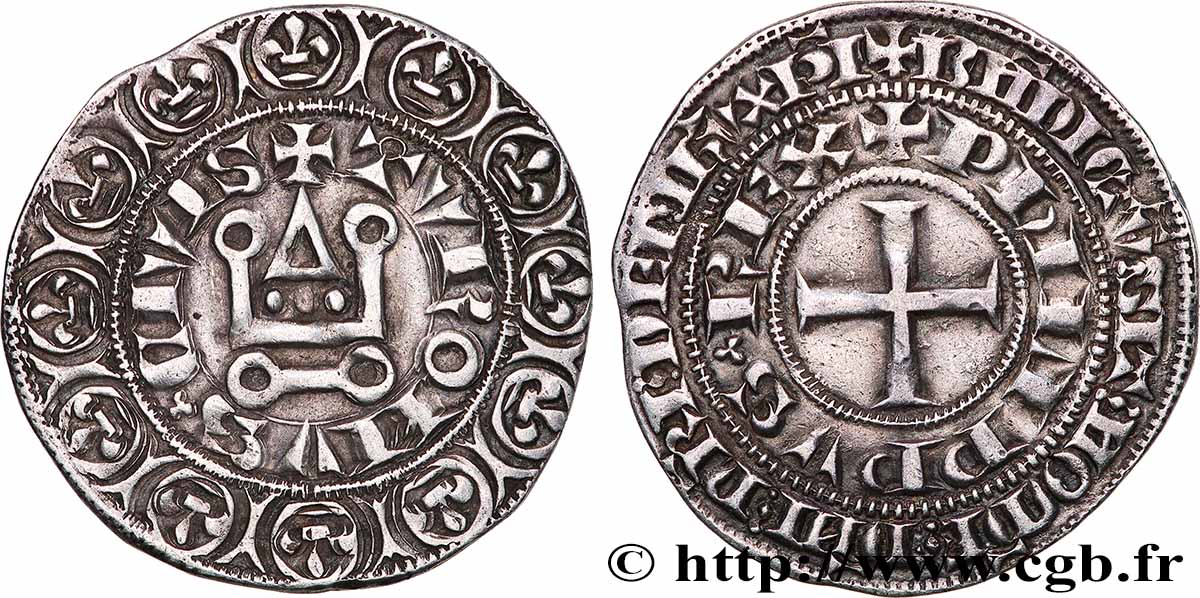 PHILIP VI OF VALOIS Gros tournois s.m.  AU