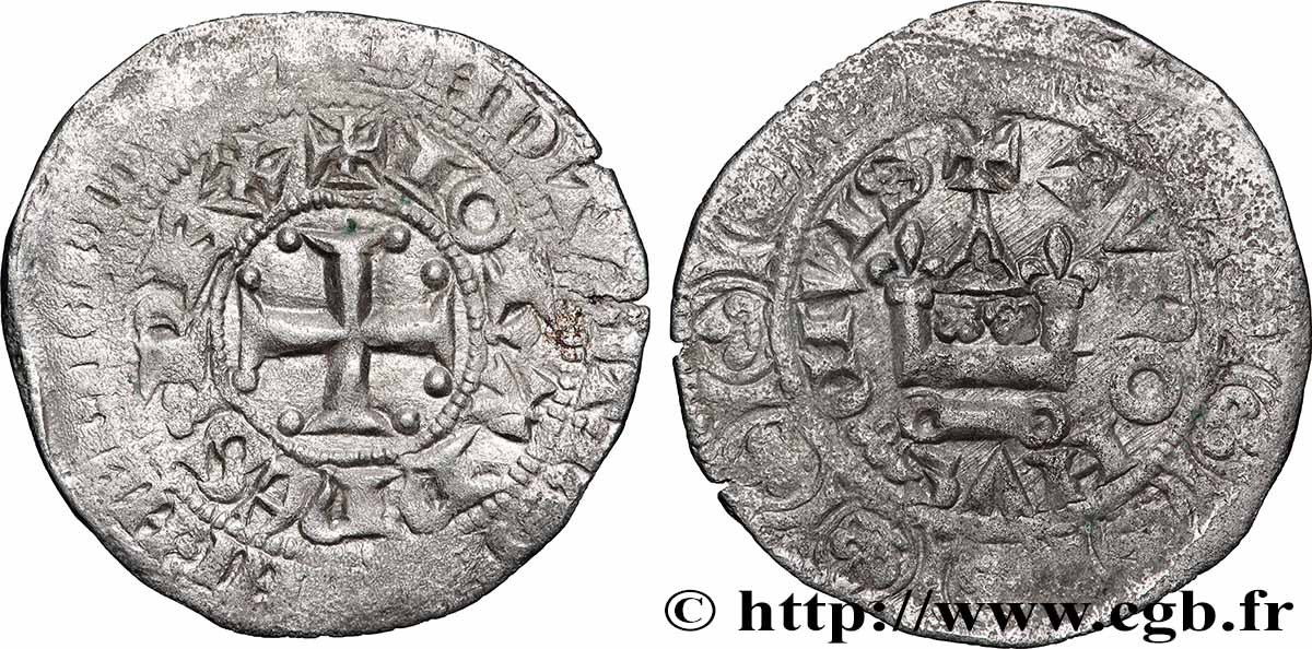 JOHN II &nbsp;THE GOOD&nbsp; Gros au châtel fleurdelisé s.m.  AU