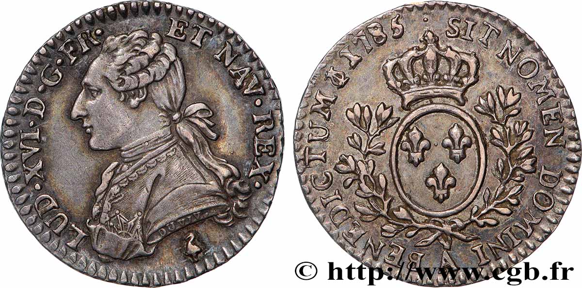LOUIS XVI Dixième d&nbsp;écu aux branches d&nbsp;olivier 1785 Paris SUP