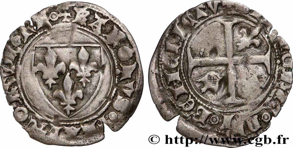 CHARLES VI LE FOU OU LE BIEN AIMÉ Demi-guénar n.d. Toulouse TTB