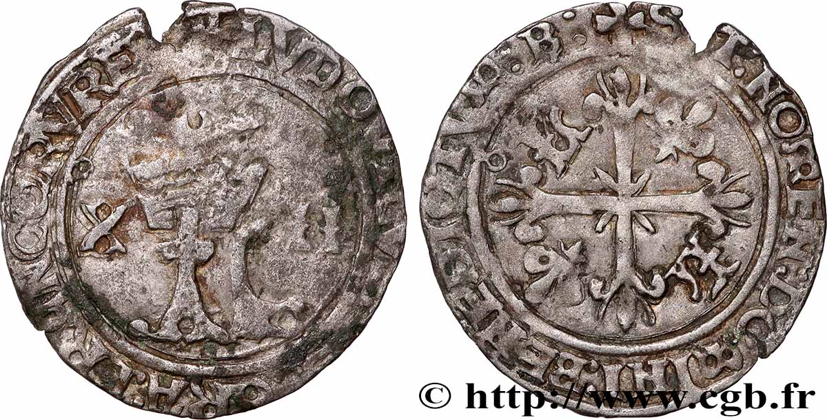 LOUIS XII  Dizain ludovicus s.m. Bourges VF/XF