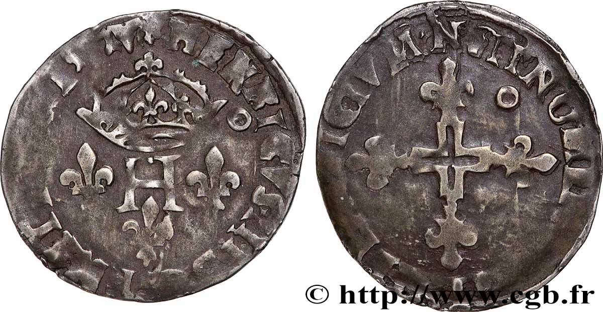 HENRI III Double sol parisis, 2e type n.d. Montpellier TB