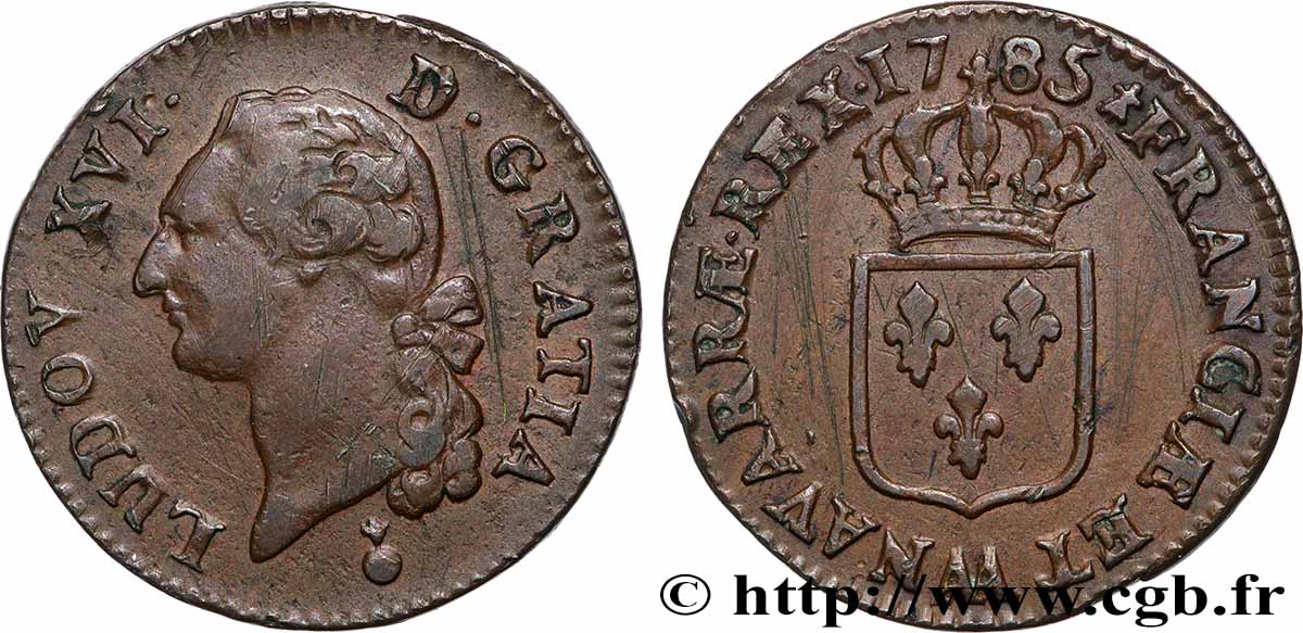 LOUIS XVI Sol dit &nbsp;à l&nbsp;écu&nbsp; 1785 Metz TTB/TTB+