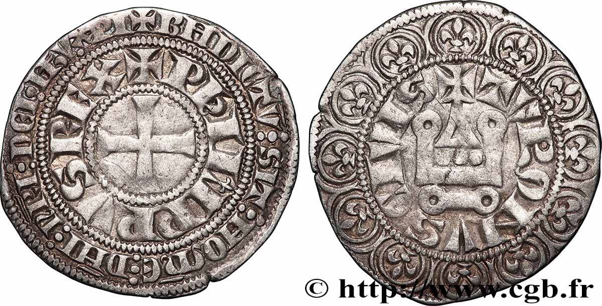 FILIPPO IV &nbsp;THE FAIR&nbsp; Gros tournois à l&nbsp;O long s.m. s.l. q.SPL