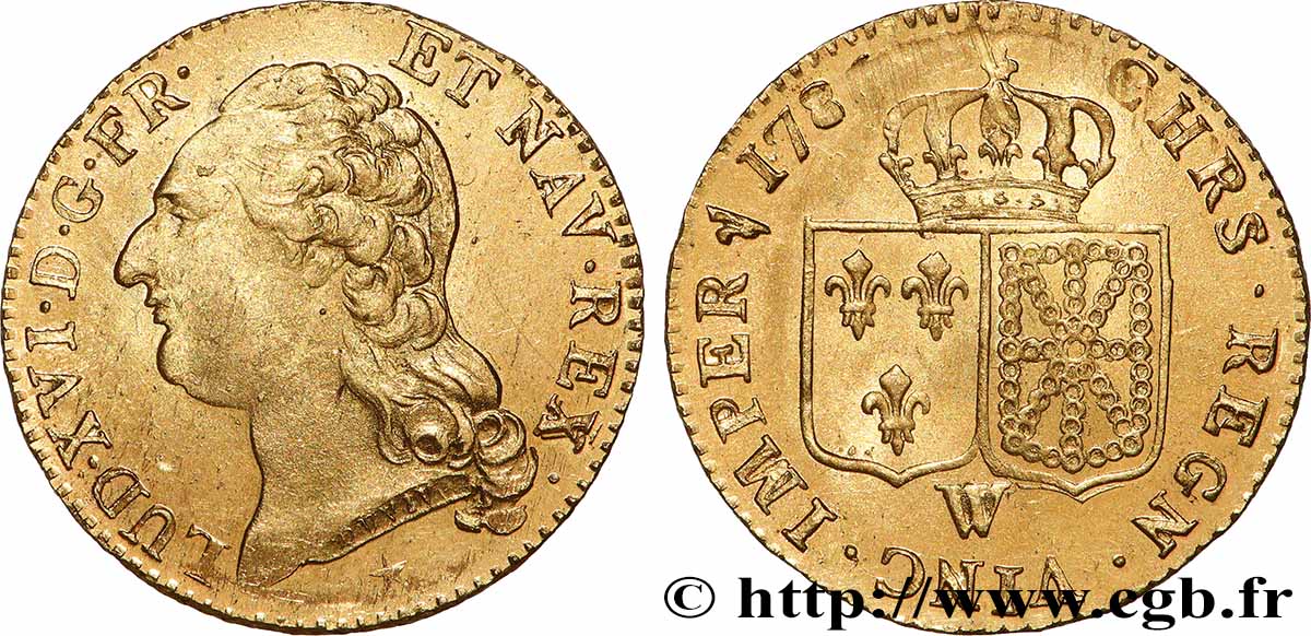 LOUIS XVI Louis d&nbsp;or aux écus accolés 1786 Lille SUP/TTB+