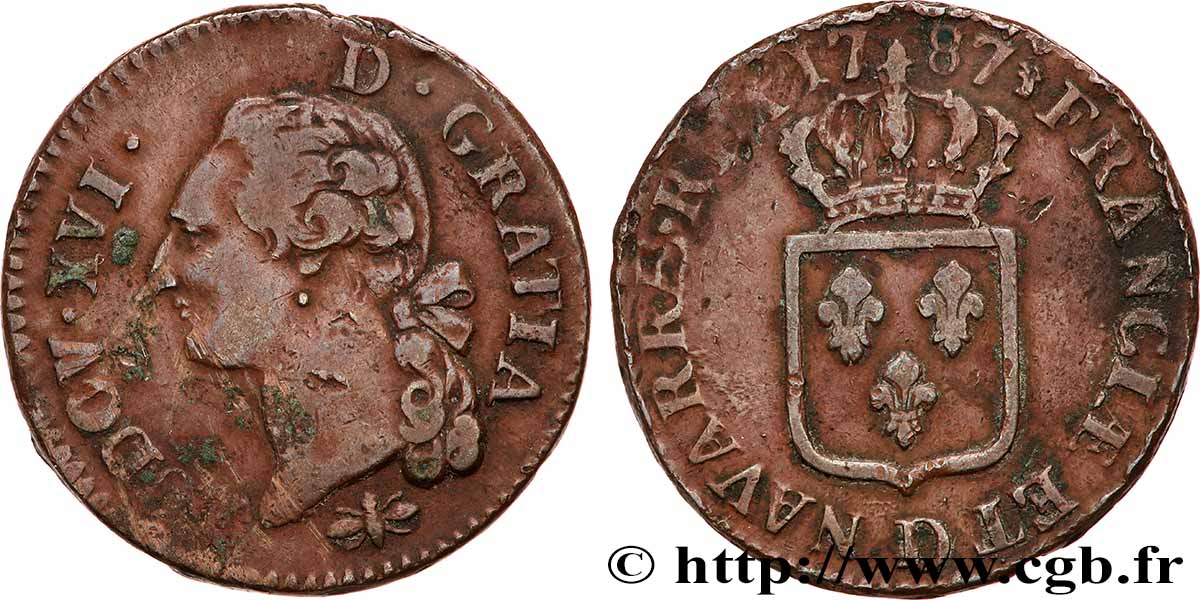 LOUIS XVI Sol dit &nbsp;à l&nbsp;écu&nbsp; 1787 Lyon XF