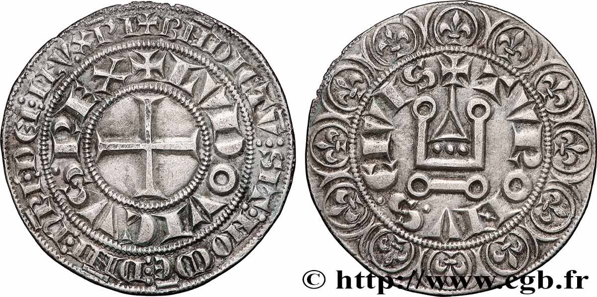 LOUIS IX OF FRANCE CALLED SAINT LOUIS Gros tournois s.m. s.l. AU