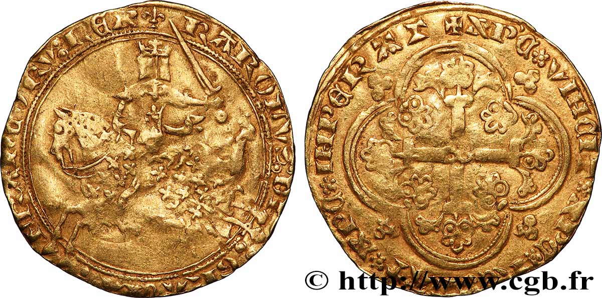 CHARLES V LE SAGE / THE WISE Franc à cheval s.m.  VF
